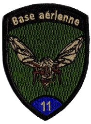 Bild von Base aérienne 11 blau mit Klett Badge 