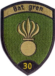 Bild von Grenadier Bat 30 schwarz Armeeabzeichen mit Klett