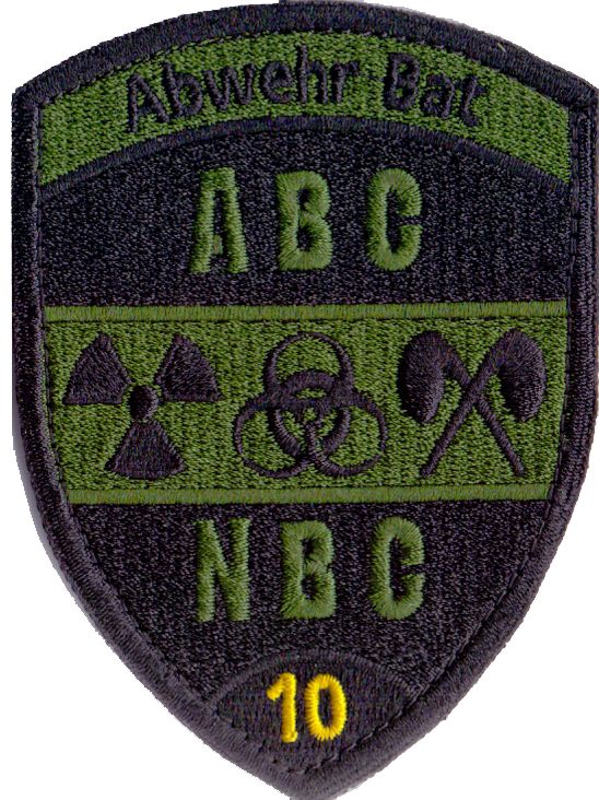 Immagine di ABC Abwehr Bat 10 schwarz Armeeabzeichen mit Klett