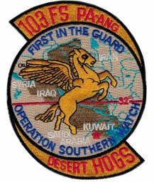Bild von 103rd Fighting Squadron Operation Southern Watch Abzeichen