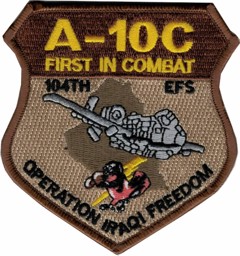 Bild von A-10C Thunderbolt Operation Iraqi Freedom First in Combat Abzeichen