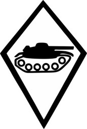 Bild von Panzertruppe Autoaufkleber Truppengattungsabzeichen 