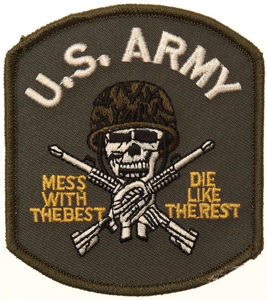 Immagine di US Army Skull Aufnäher Abzeichen
