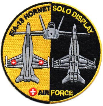 Image de F/A-18 Hornet Forces aériennes Suisses solo Display Badge 2018