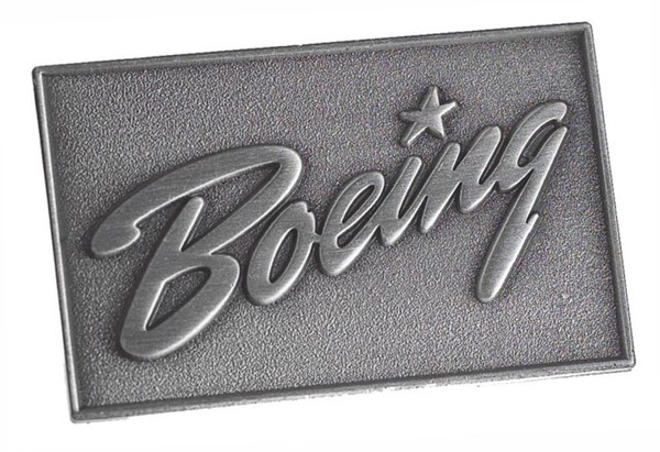 Image de Boeing Logo Pin silber, 35mm