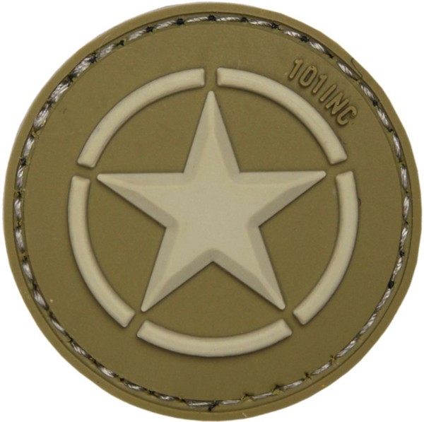 Bild von US Army Star Logo grün PVC Rubber Patch