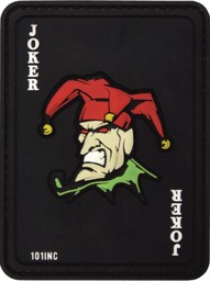 Bild von Joker Jasskarte PVC Rubber Abzeichen Patch