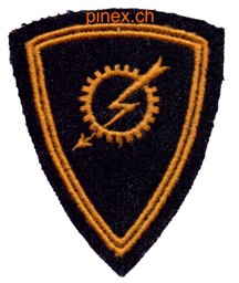Bild von Übermittlungsgerätemechaniker mit Doppelrand Oberarmabzeichen Schweizer Militär