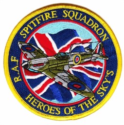 Bild von Spitfire auf Union Jack Aufnäher   