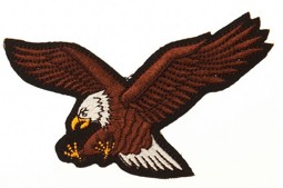 Bild von Biker Eagle Adler Abzeichen Patch links 140mm