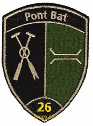 Bild von Pont Bat 26 Pontonier Bataillon 26 schwarz mit Klett