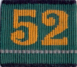 Bild von Infanterie Bat 52-6 grün Schulterpatte, Preis gilt pro Stück