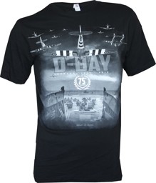 Bild von 75 Jahre D-Day Normandie T-Shirt schwarz