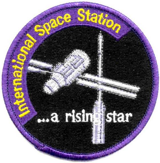 Immagine di ISS Abzeichen der Raumstation International Space Station Patch "a rising star""