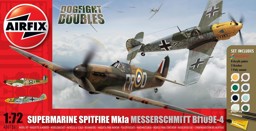 Bild von Airfix Dogfight Doubles Spitfire gegen Messerschmitt Luftkampf Komplettset Plastikmodellbausatz 1:72 Airfix