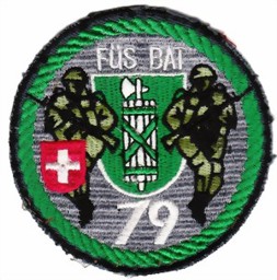 Image de Füs Bat 79 Abzeichen Rand grün