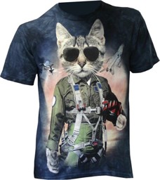 Bild von Tomcat Pilot Cat Fun T-Shirt Kinder Flugzeug Shirt