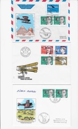 Immagine di Flupioniere Ersttagsbrief, Luftpostbrief Zürich Nairobi und Zürich - Kairo zum Gedenken an die Afrikaflüge von Mittelholzer, 3er Set