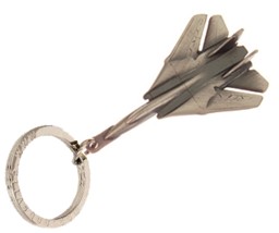 Bild von F14 Tomcat Schlüsselanhänger Silber