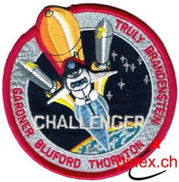 Bild von STS 8 Challenger Raumfähre Abzeichen 