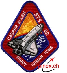 Bild von STS 62 Columbia Space Shuttle Abzeichen  