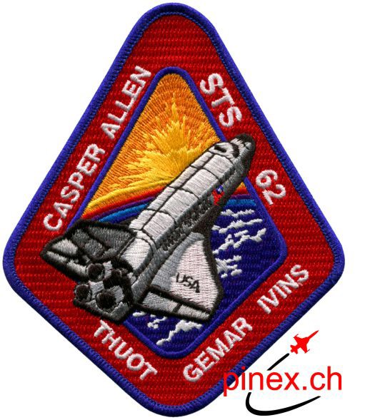 Picture of STS 62 Columbia Space Shuttle Abzeichen  
