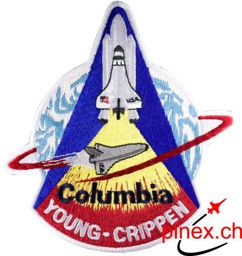 Bild von STS 1 Columbia Crew Abzeichen Shuttle Mission