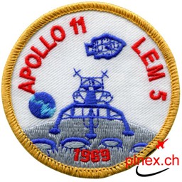 Bild von Apollo 11 LEM5 Patch weiss