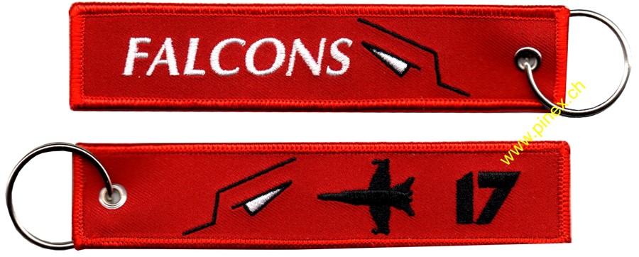 Cordon porte clé Escadrille d'aviation Falcons 17