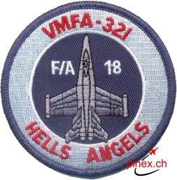 Bild von VMFA 321 US Marinefliegerstaffel Hells Angels Abzeichen