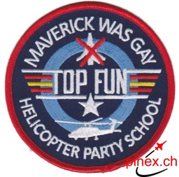 Bild von Top Gun Fun Patch Helicopter Party School Abzeichen Patch