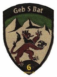 Bild von Geb S Bat 6 Gebirgsschützenbataillon 6 schwarz mit Klett