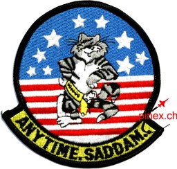 Bild von F-14 Tomcat Anytime Saddam Abzeichen Patch