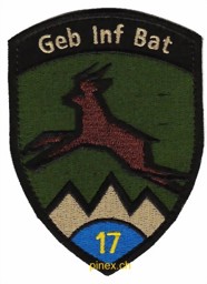 Bild von Geb Inf Bat 17 Gebirgsinfanterie Bataillon 17 blau mit Klett