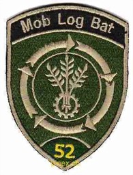 Bild von Mob Log Bat 52 grün mit Klett Militärbadge