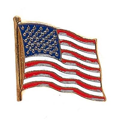 Immagine di USA Flagge Pin Anstecker Kragenabzeichen