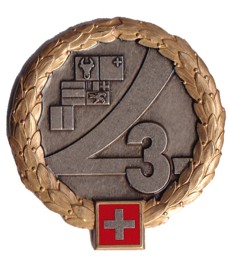 Bild von Territorial Region 3 Béret Emblem GOLD Schweizer Militär