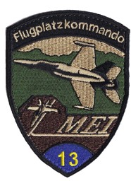 Bild von Flugplatzkommando 13 Meiringen blau Badge mit Klett