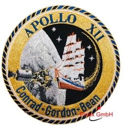 Bild von Apollo 12 Commemorative Mission Patch Aufnäher Large