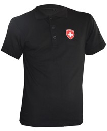Bild von Switzerland Polo Shirt schwarz