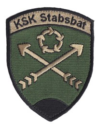Bild von KSK Stabsbat Badge schwarz mit Klett