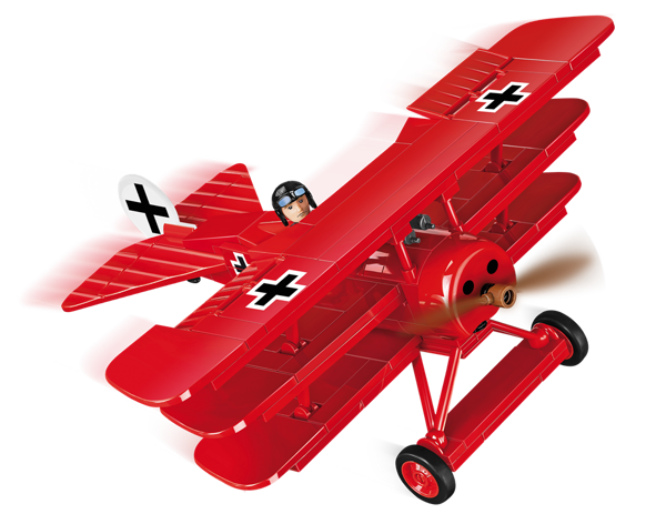 Image de Cobi 2986 Fokker DR.1 "Red Baron" WWI Baustein Set