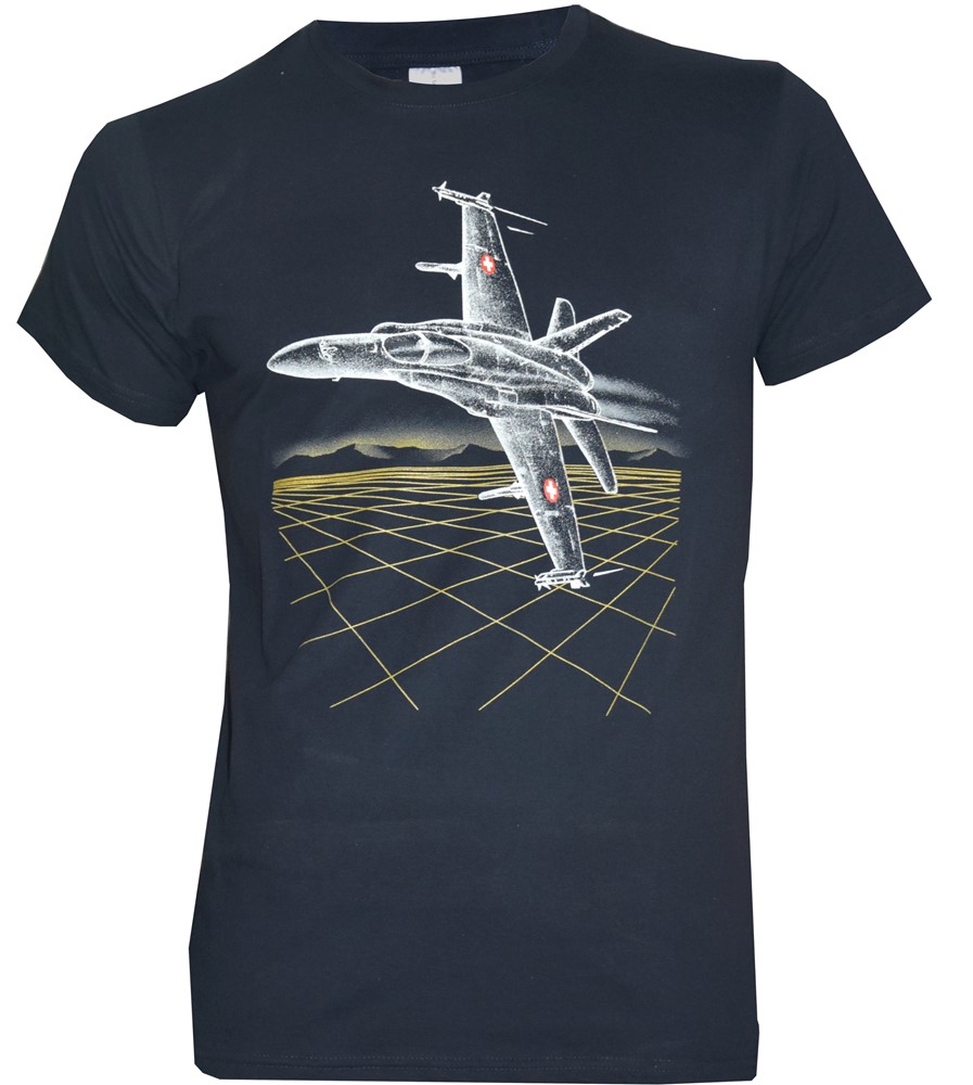 Picture of F/A-18 Hornet Schweizer Luftwaffe Erwachsenen T-Shirt