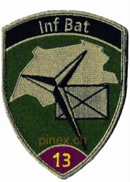 Bild von Inf Bat 13 weinrot mit Klett Infanteriebataillon 