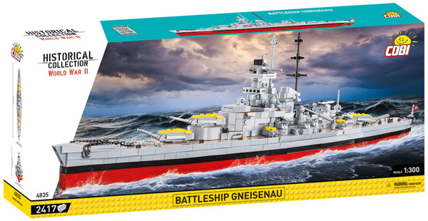 Image de Cobi Schlachtschiff Gneisenau Baustein Set Historical Collection WW2 4835 