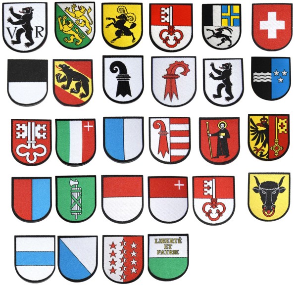 Immagine di Kantonswappen Abzeichen gewoben, Aargau