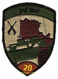Bild von Inf Bat 20 braun mit Klett Infanteriebataillon 