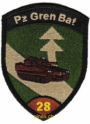 Bild von Pz Gren Bat Panzergrenadierbataillion 28 braun mit Klett