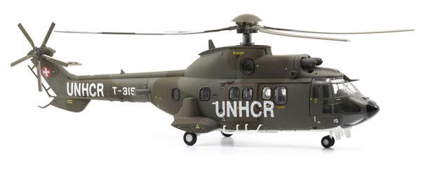 Bild von Super Puma AS-532 T-315 UNHCR Schweizer Luftwaffe Metallmodell 1:72