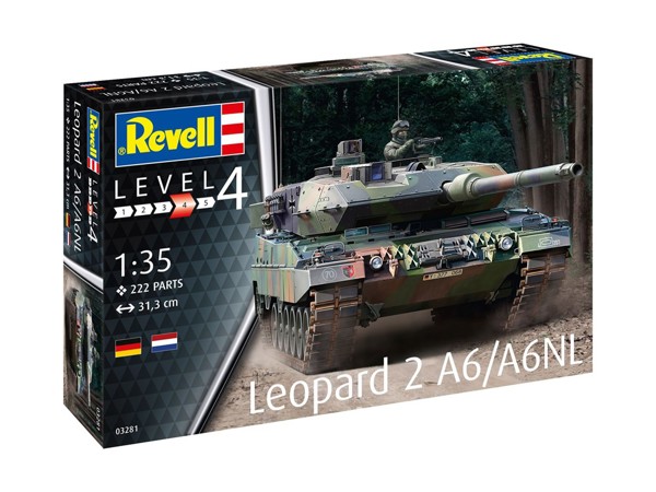 Bild von Revell Leopard 2 A6 Panzer Modell Bausatz 1:35